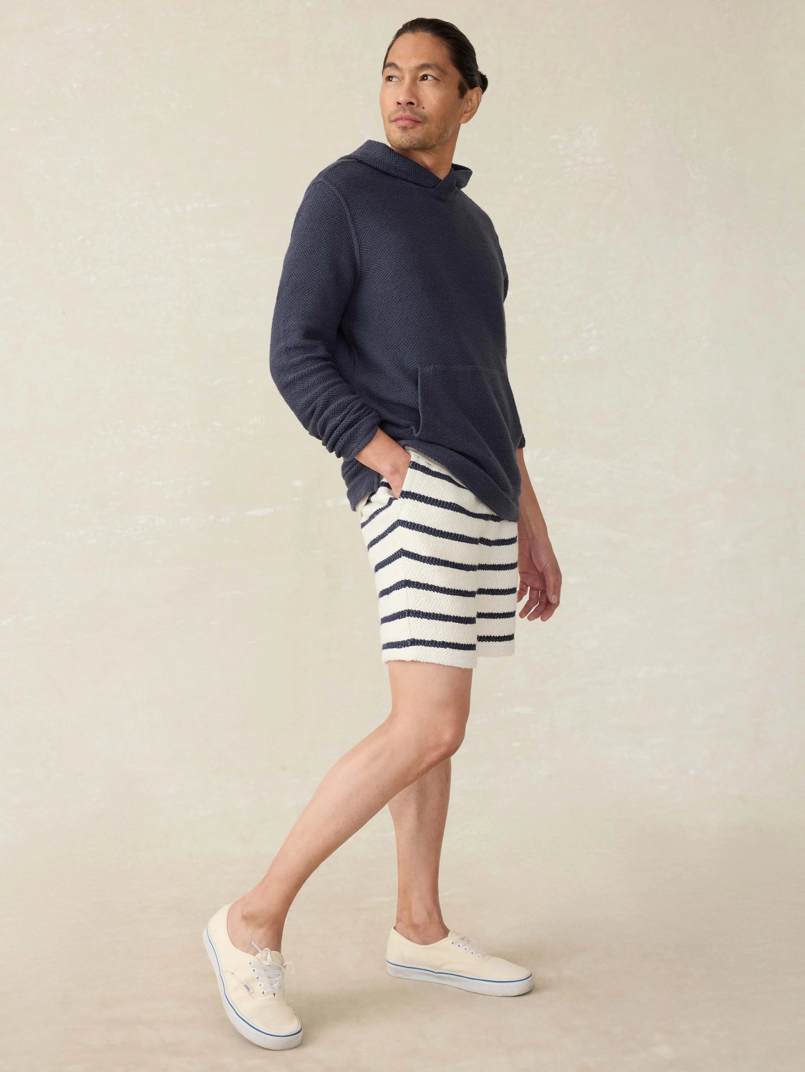 Whitewater Sweatshort - Boothbay Stripe