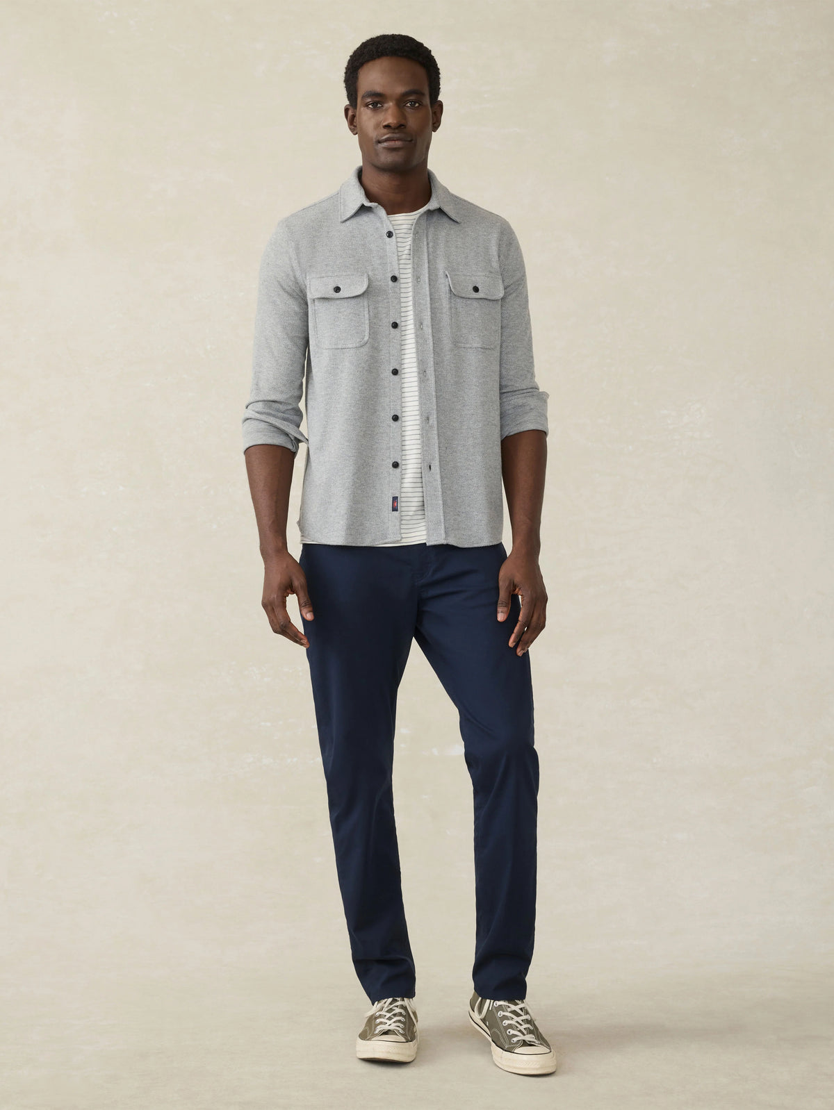 Legend™ Sweater Shirt (Tall) - Fossil Grey Twill