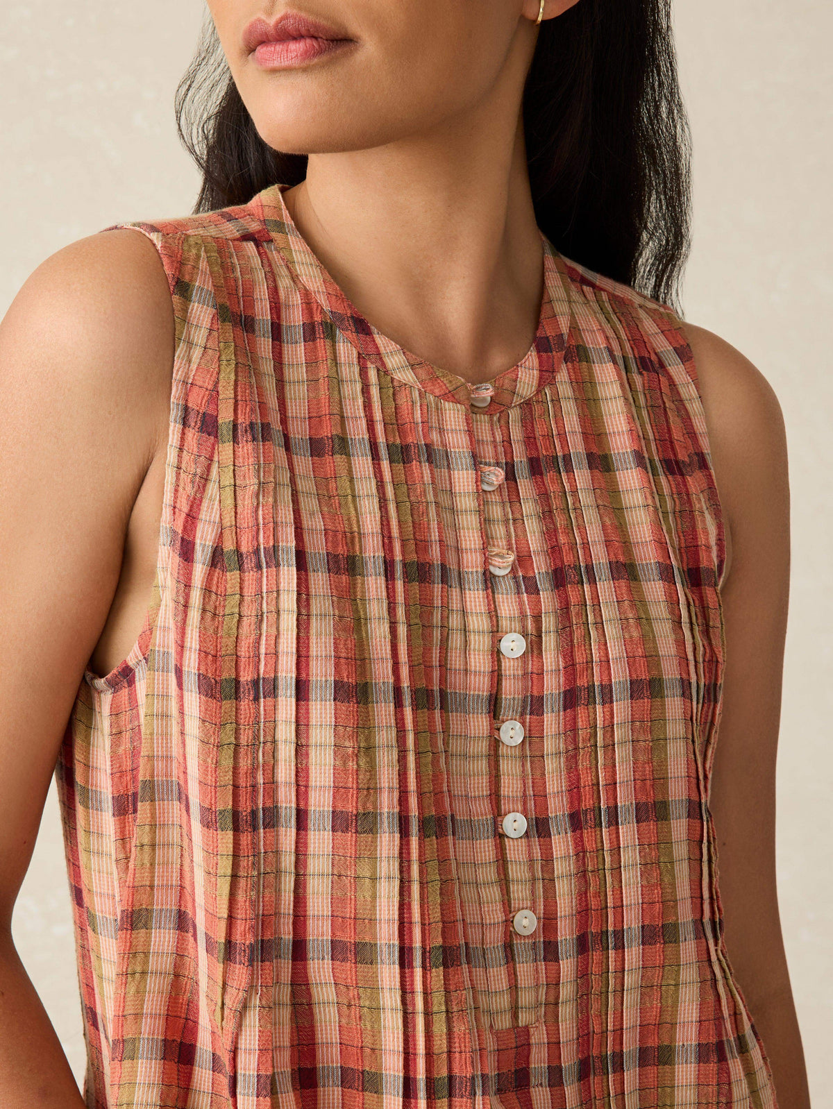 Isha Dress - Sunset Gingham