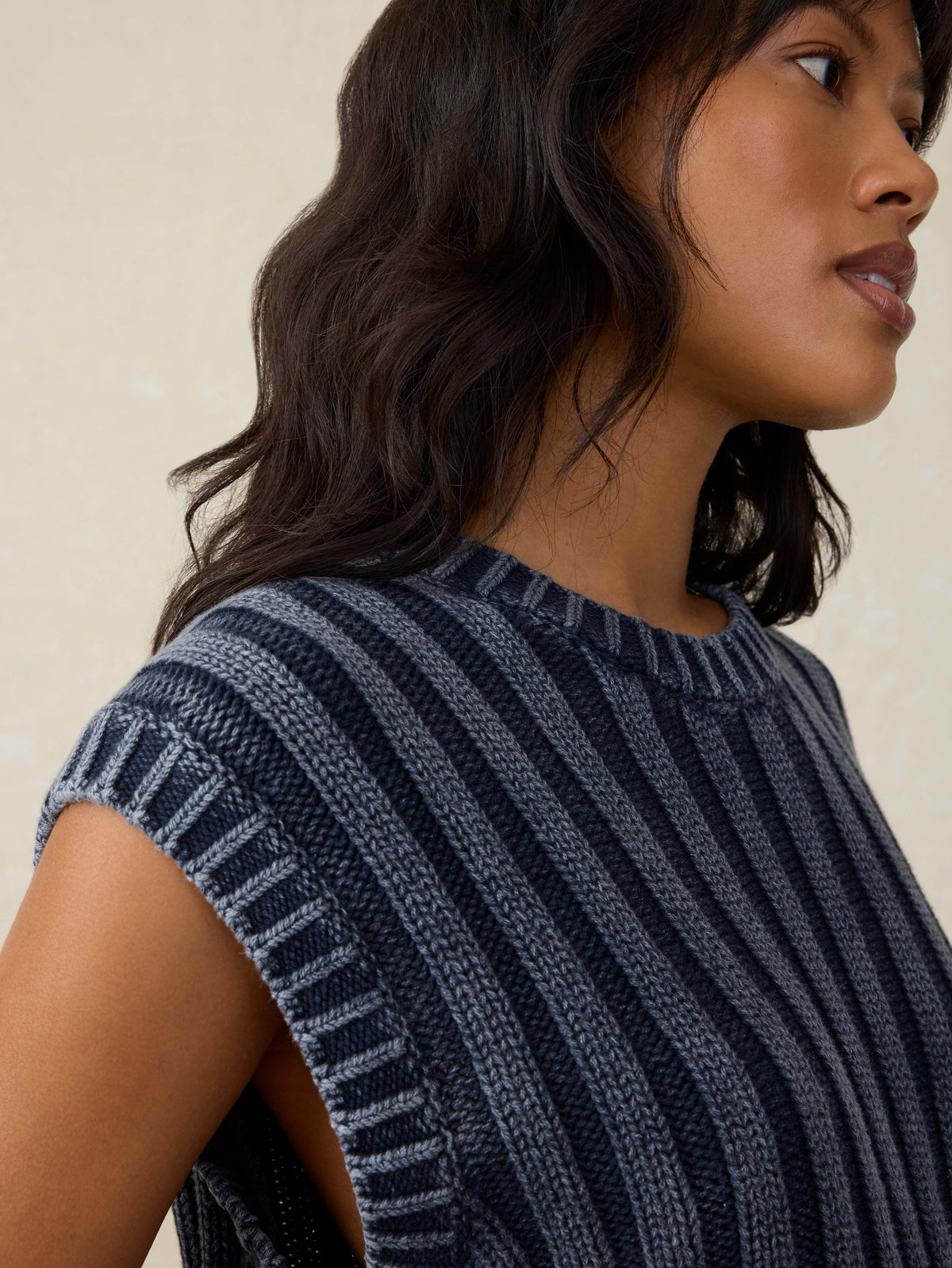 Sunwashed Sweater Vest - Navy Blazer
