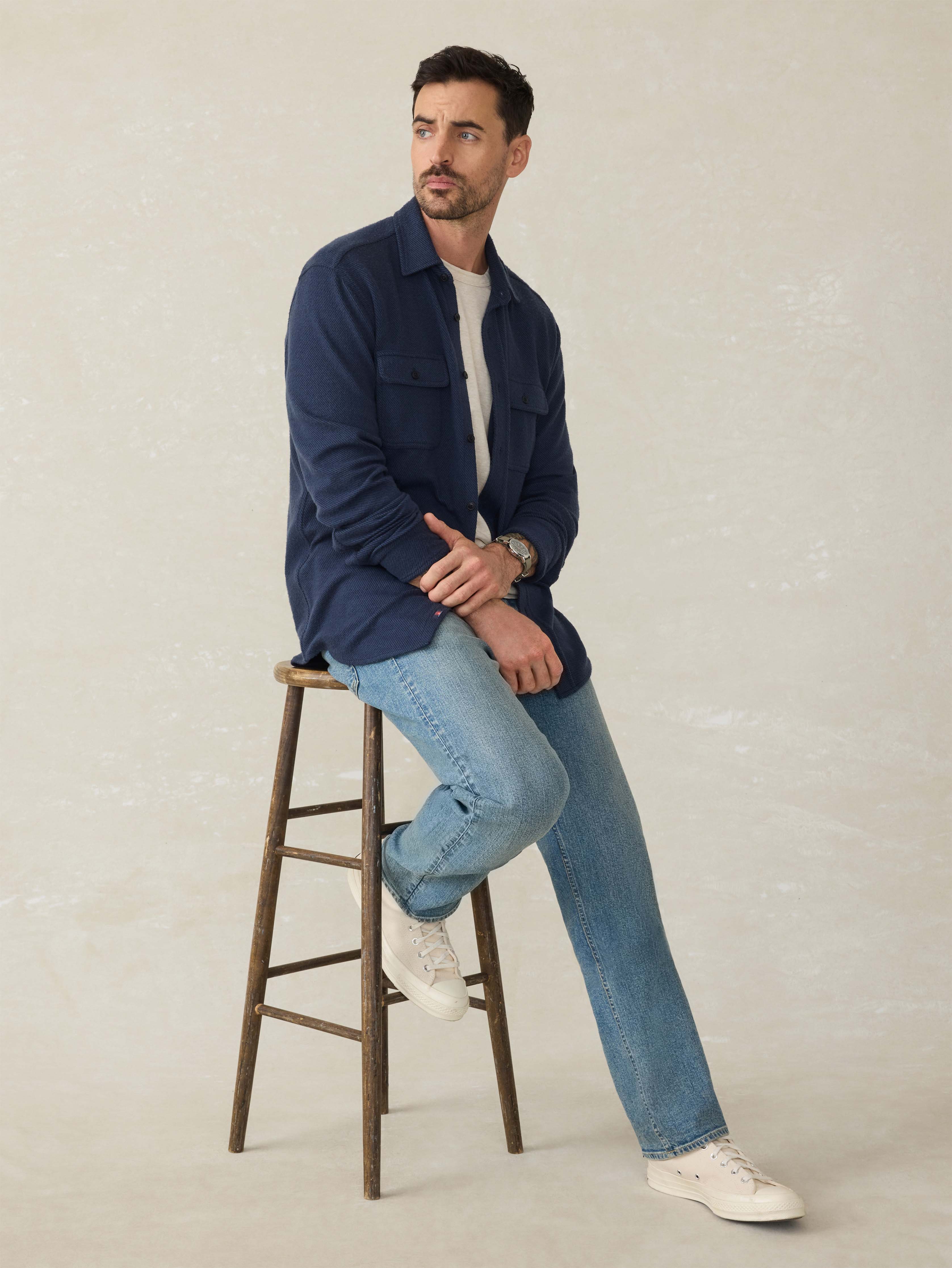 Legend™ Sweater Shirt - Brighton Navy Twill