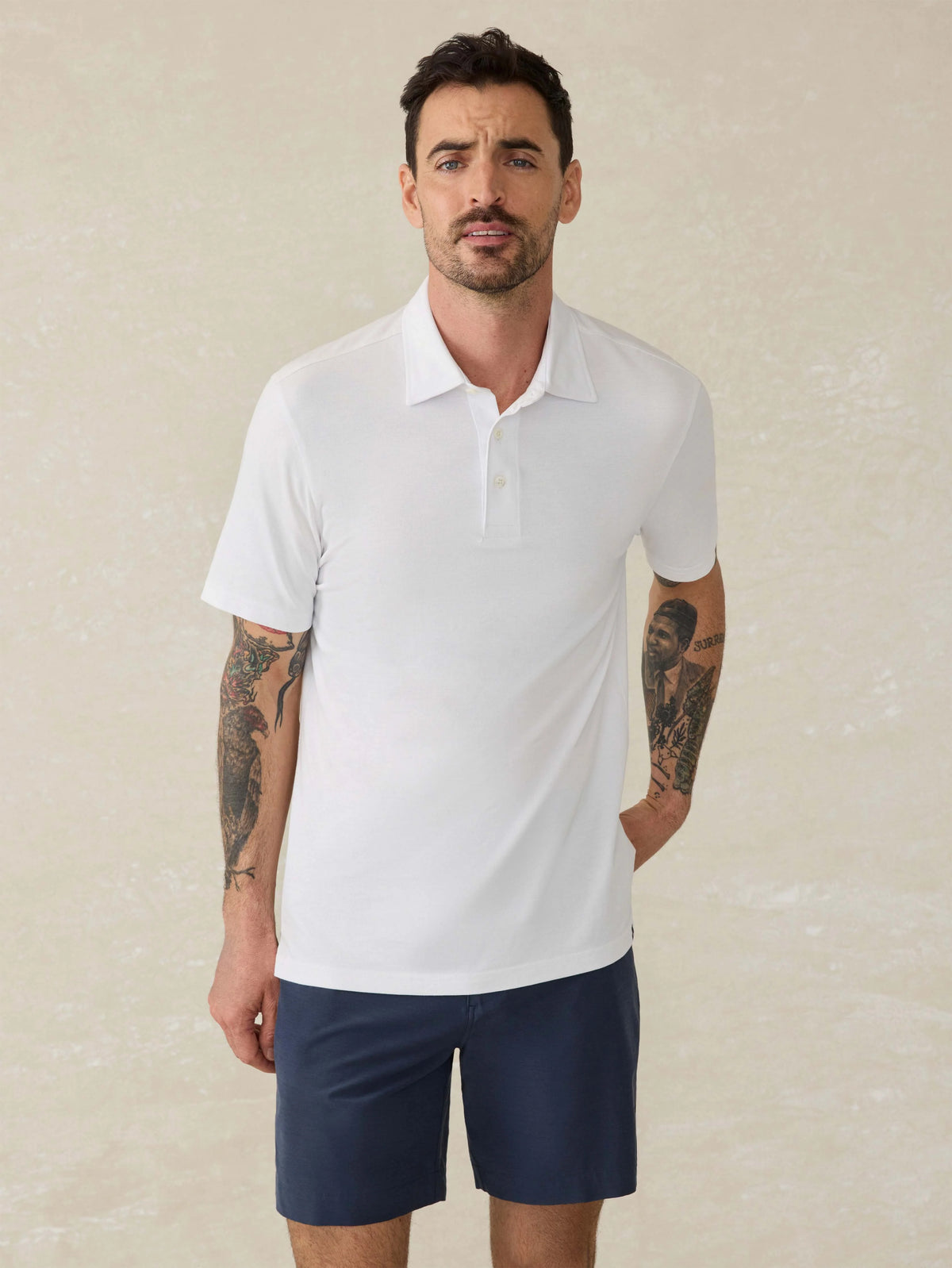 Short-Sleeve Movement™ Pique Polo - Pure White