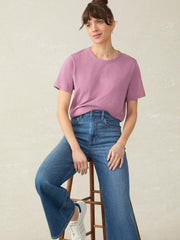 Sunwashed Regenerative Essential Tee - Weathered Orchid
