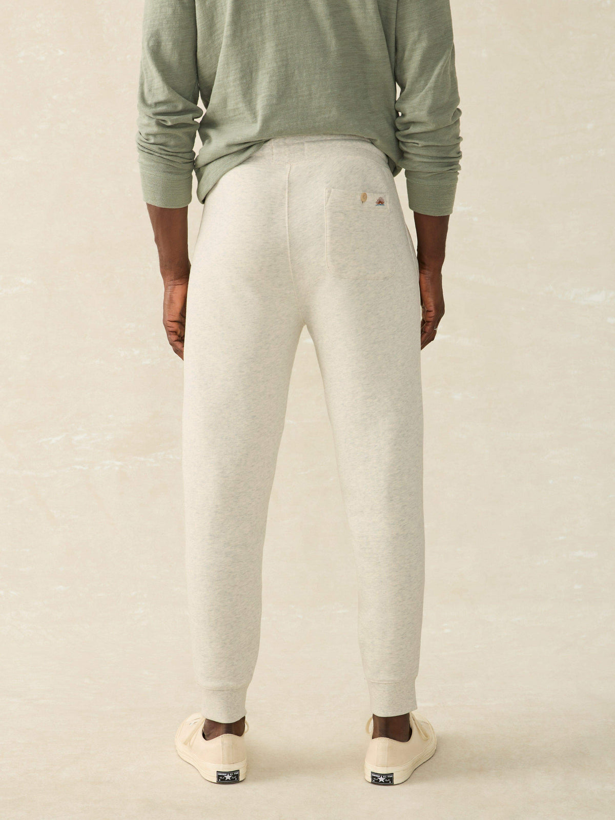 High Standard Fleece Sweatpant - Antique Ivory Heather