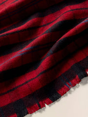 Fireplace Plaid Scarf - Fireplace Plaid
