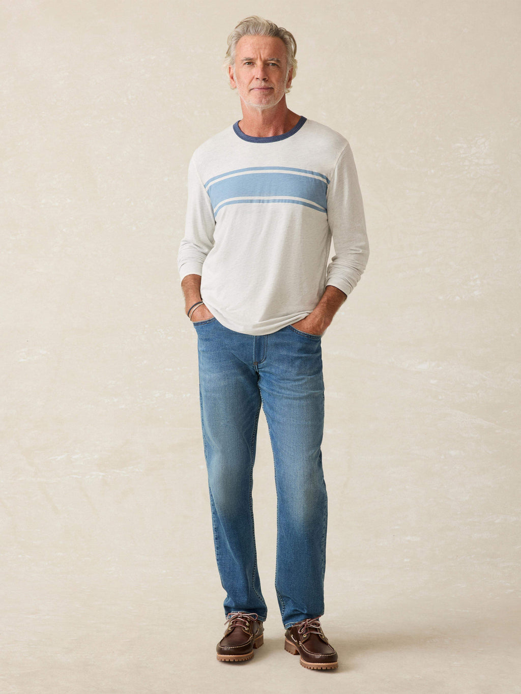 Cloud™ Reversible Crew - Ivory Heather