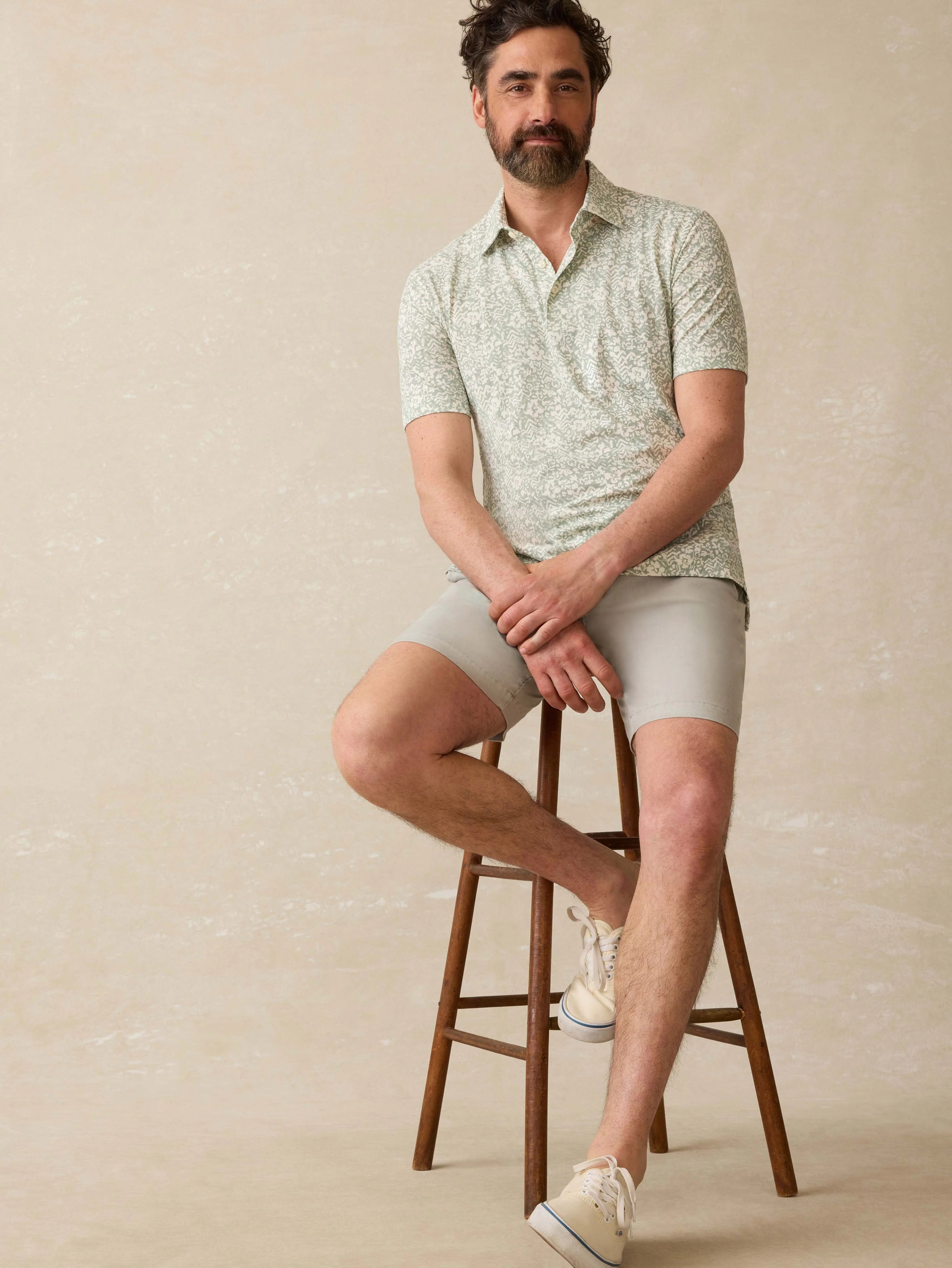 Short-Sleeve Movement™ Pique Polo - Dusty Sage Hilo