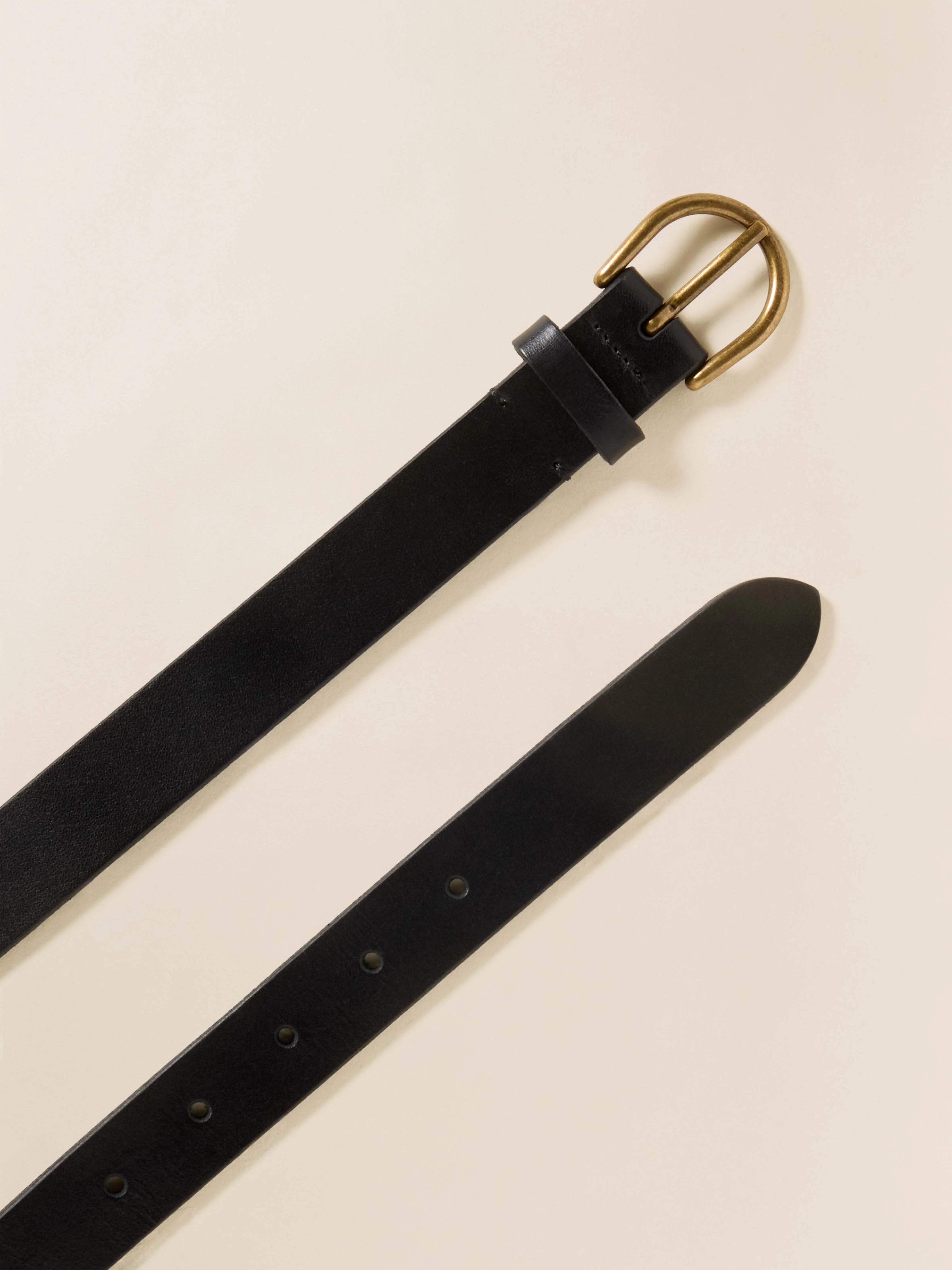Women's Leather Belt - Black