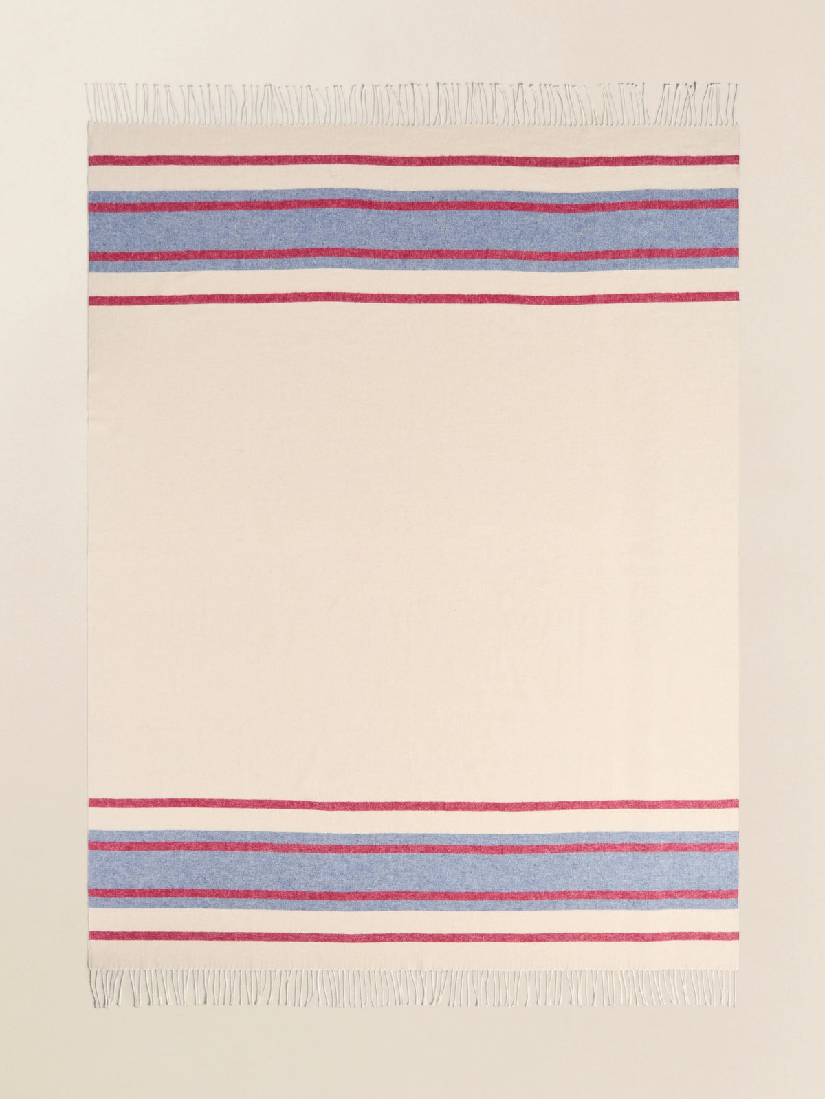 Brushed Recycled Cotton Blanket - Thompson Stripe