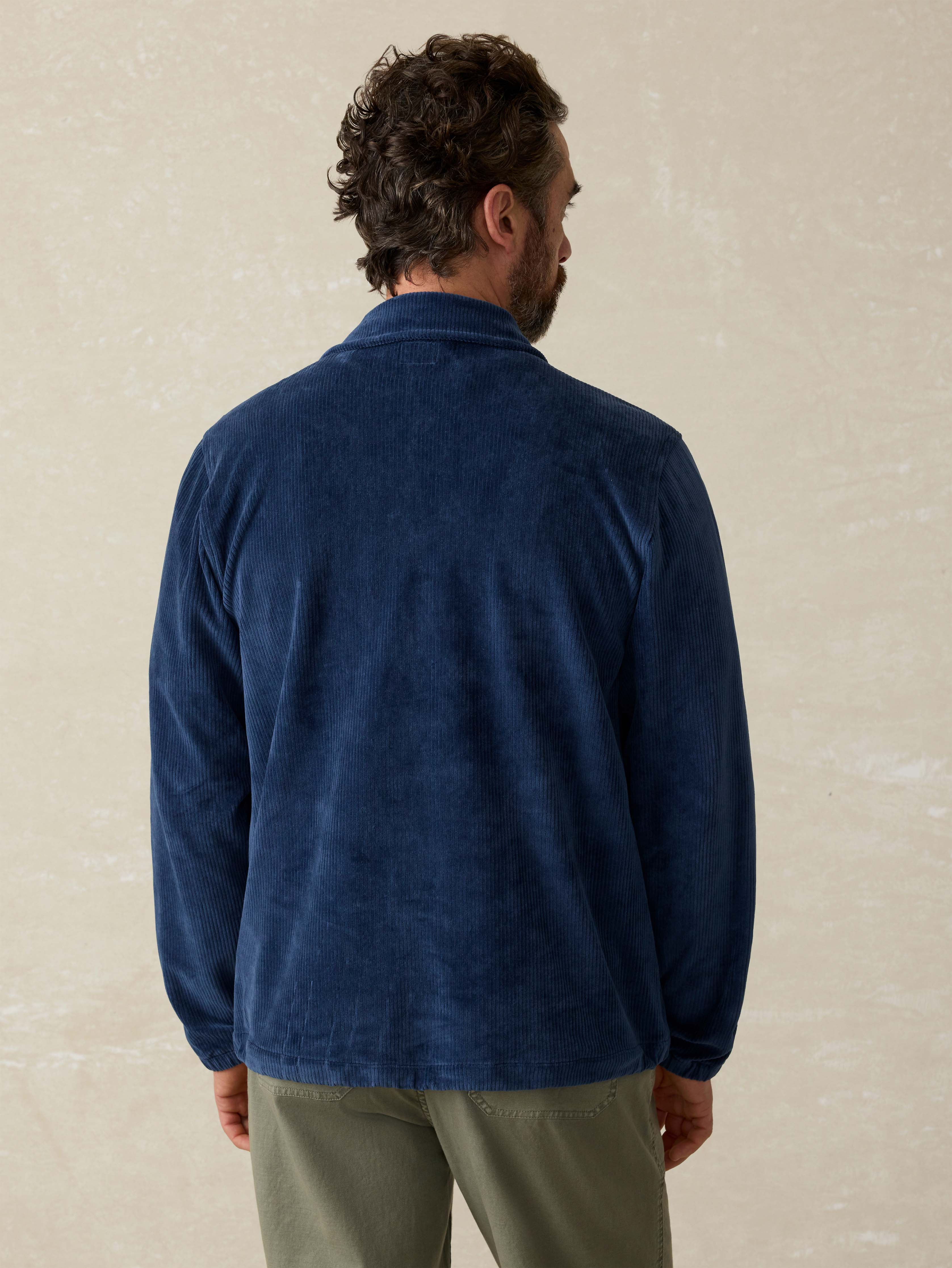 Corduroy Coaches Jacket - Spring Navy