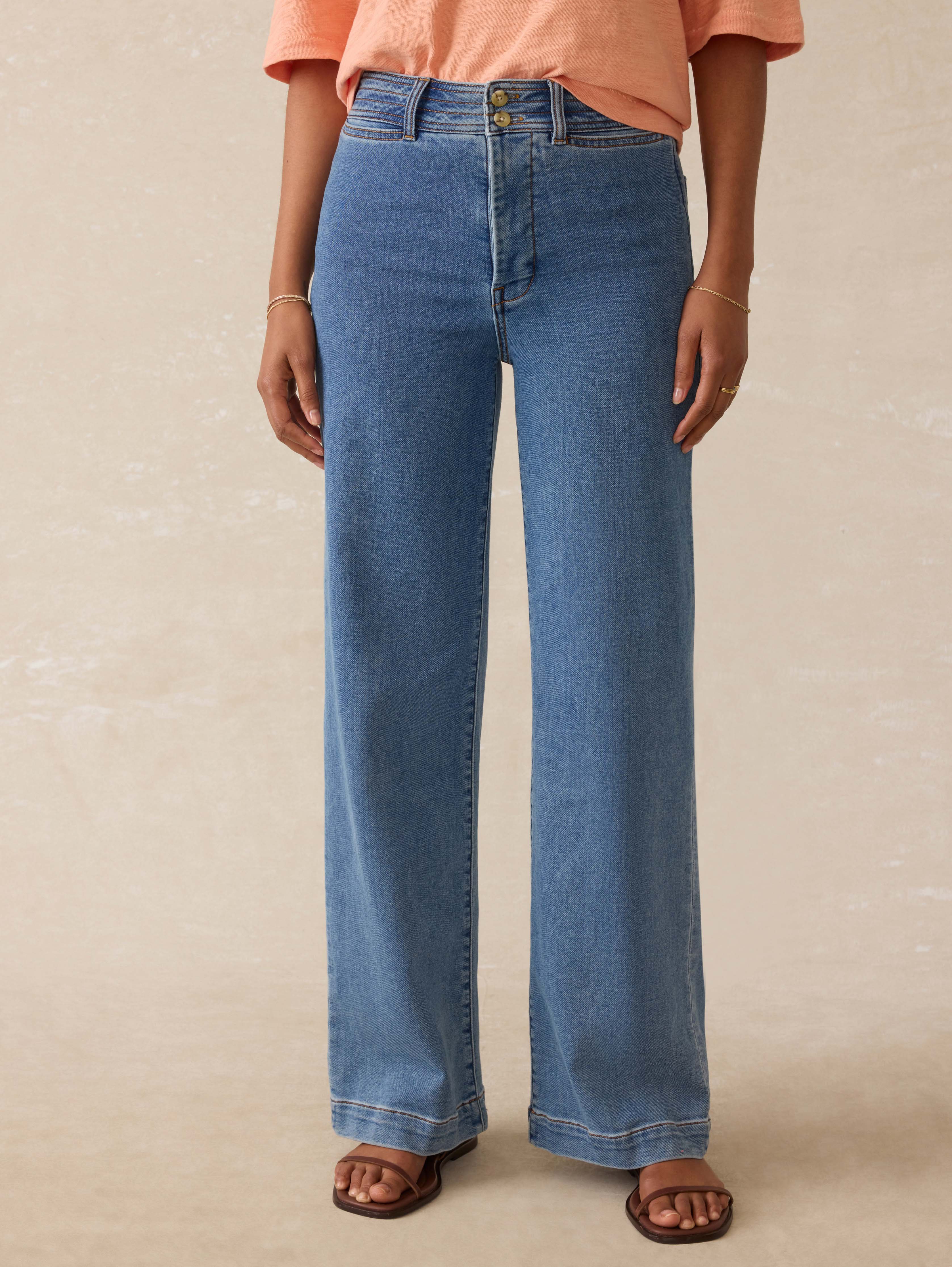 Stretch Terry Harbor Pant - Baylight Wash
