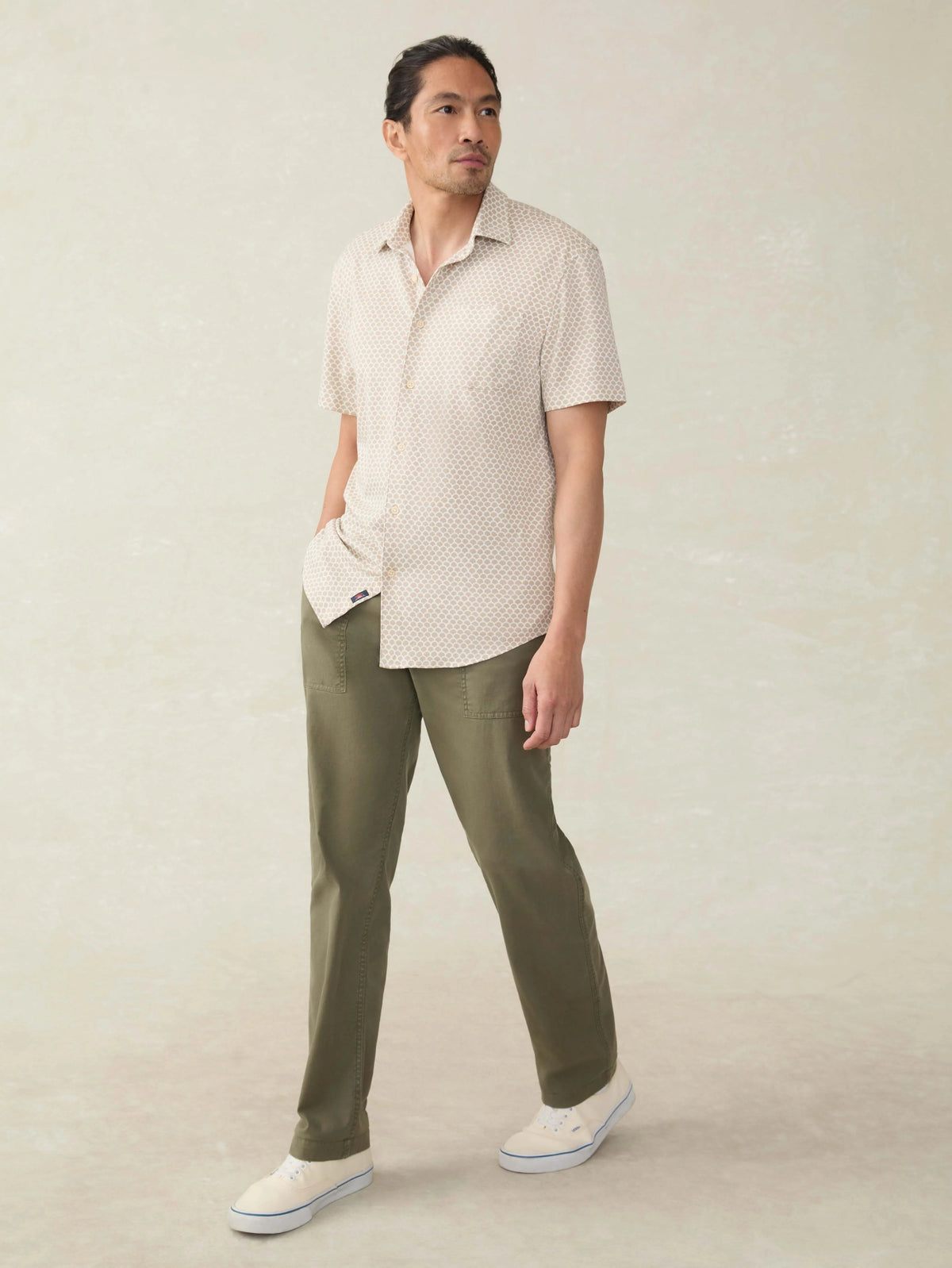 Short-Sleeve Hermosa Shirt - Island Sand Fishscale
