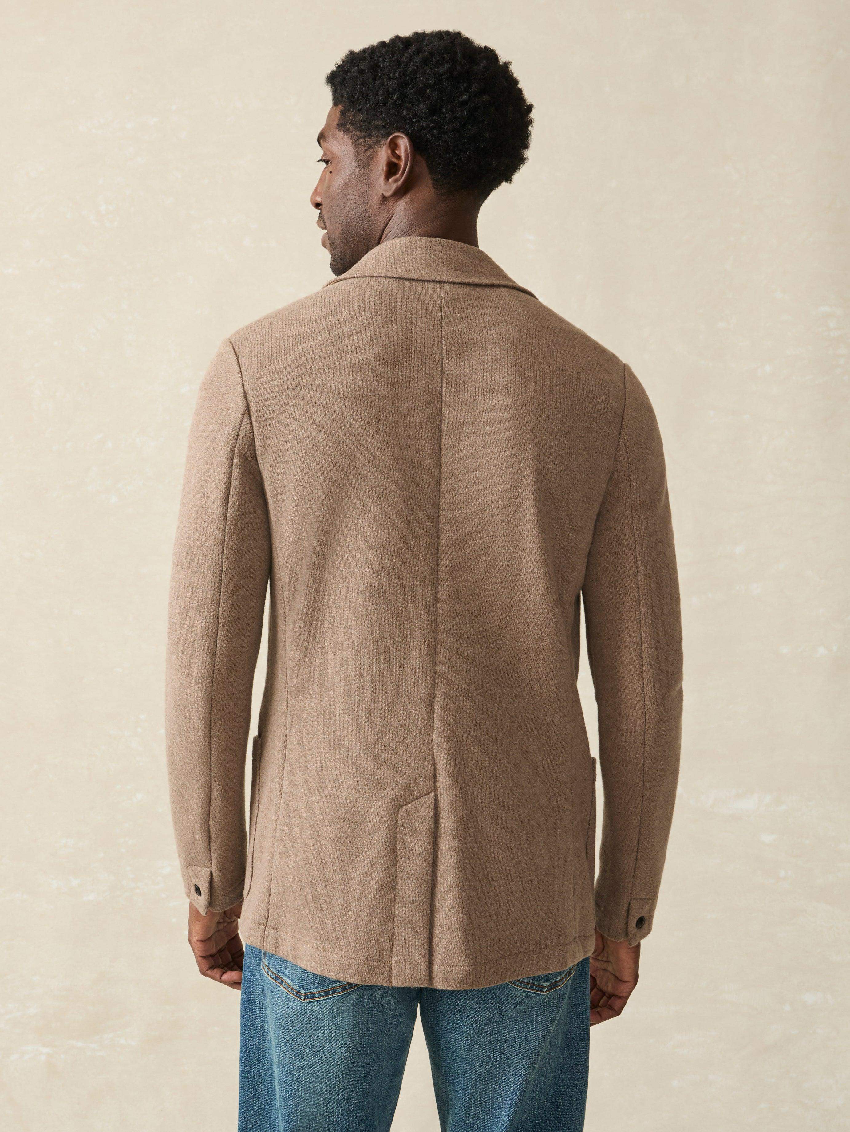 Inlet Knit Blazer - Walnut Melange