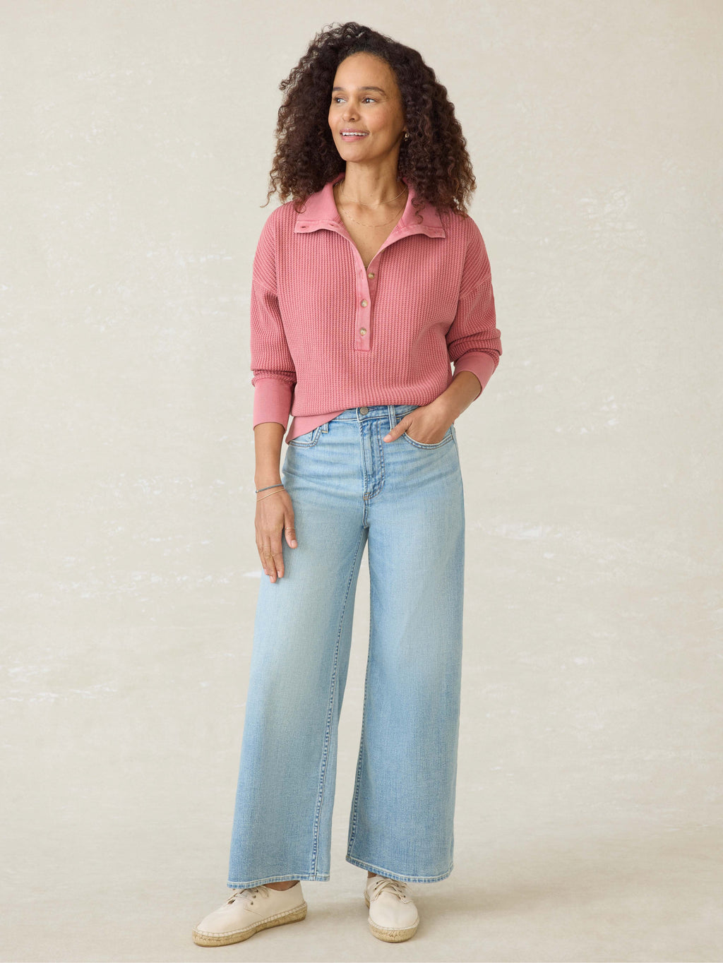 Après Waffle Henley - Baroque Rose