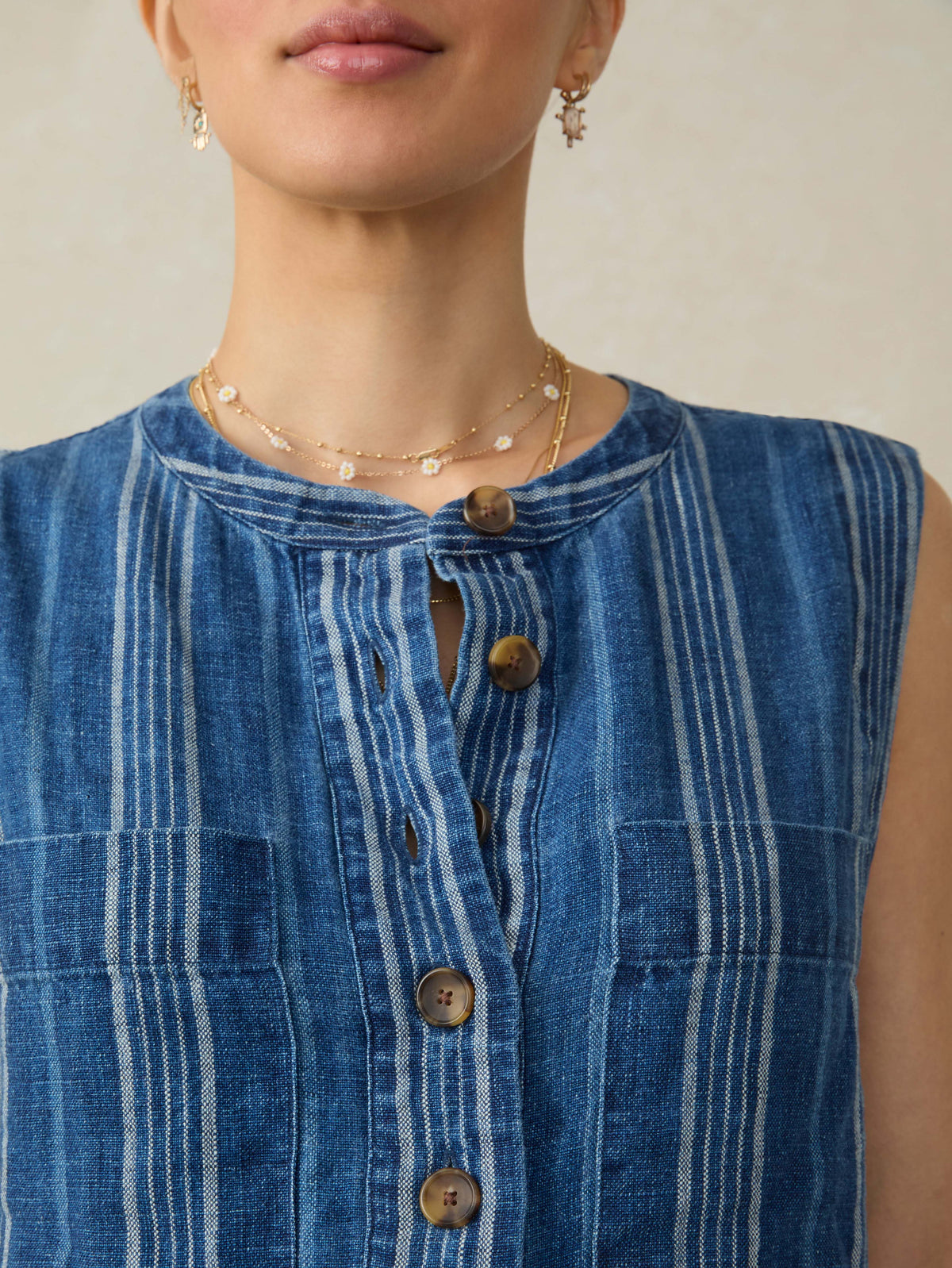 Avalon Dress - Dockside Stripe