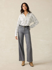 Dream Jean Wide Leg - Ash Grey Wash