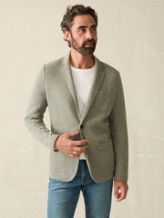 Inlet Knit Blazer (Tall) - Olive Brush Melange