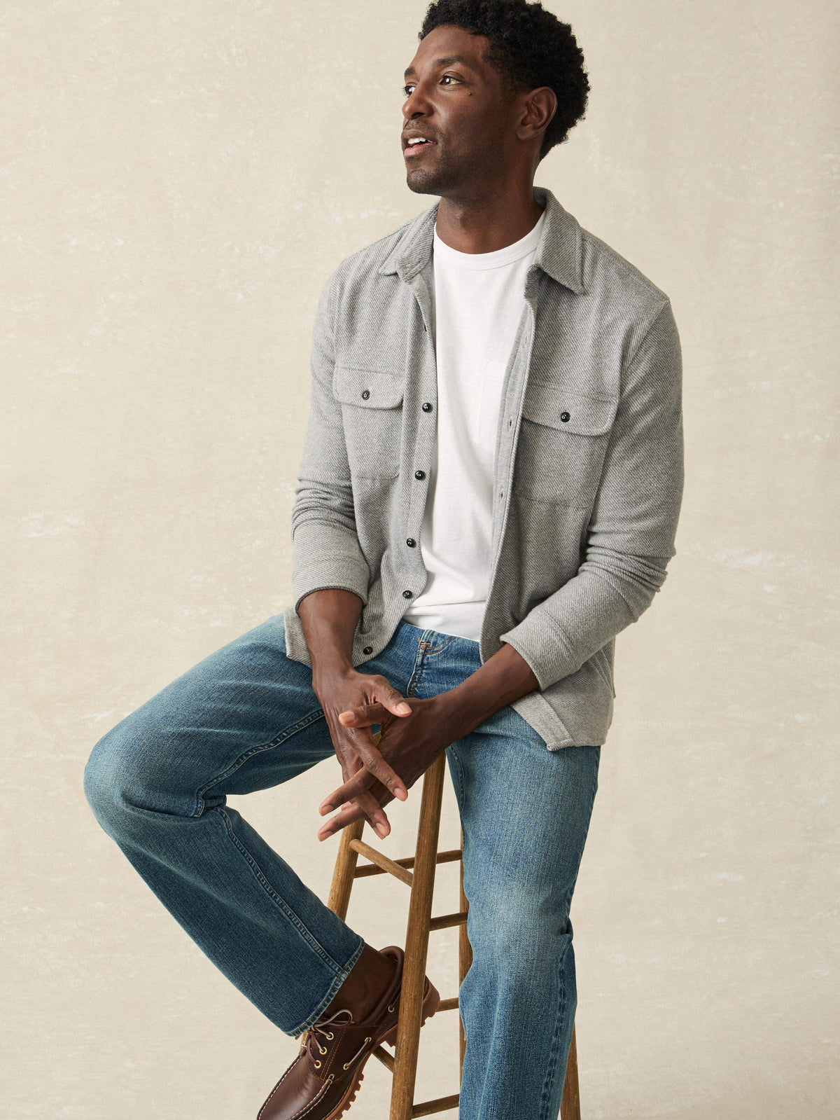 Legend™ Sweater Shirt - Fossil Grey Twill