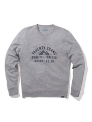 Nashville Long-Sleeve Terry Crewneck - Grey Heather