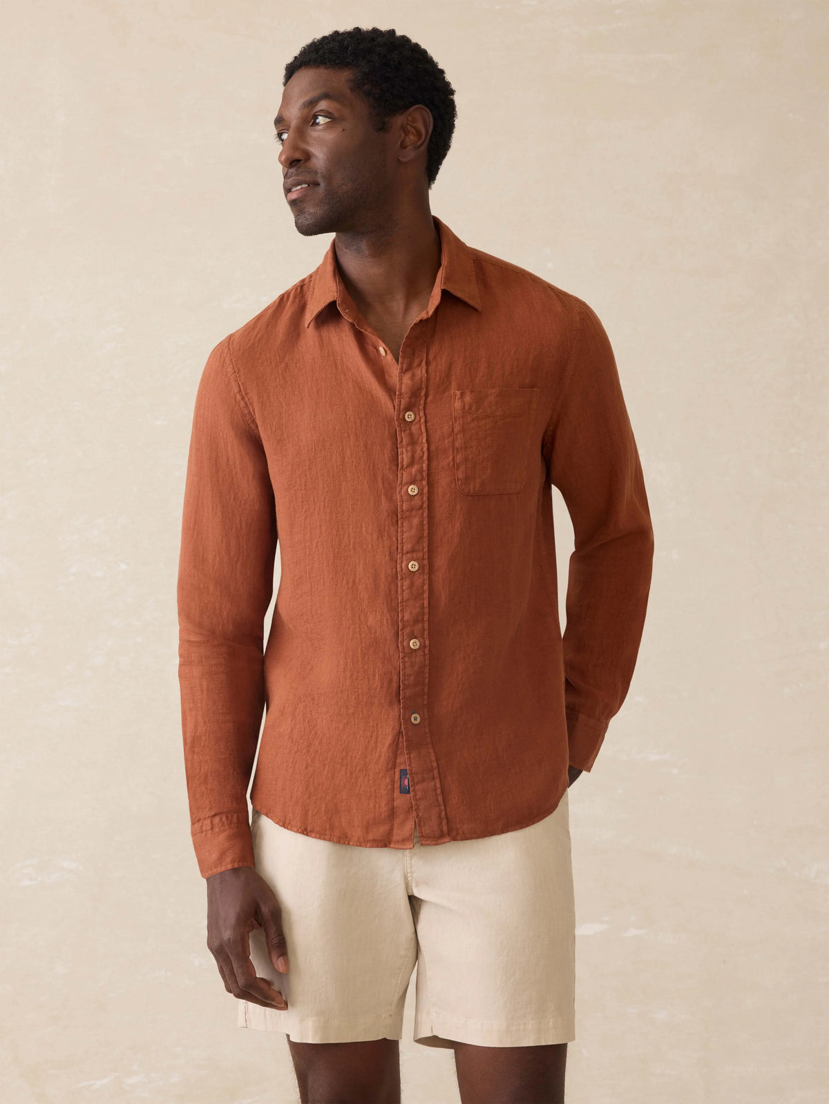 Laguna Linen Shirt - Summer Sienna