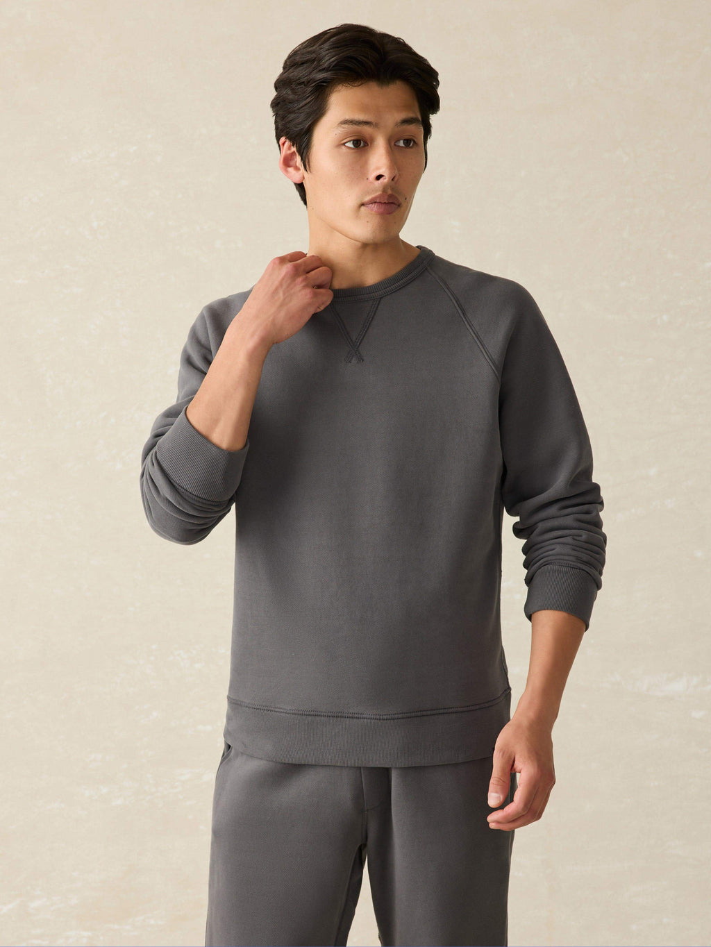 High Standard Fleece Crewneck - Mountain Black