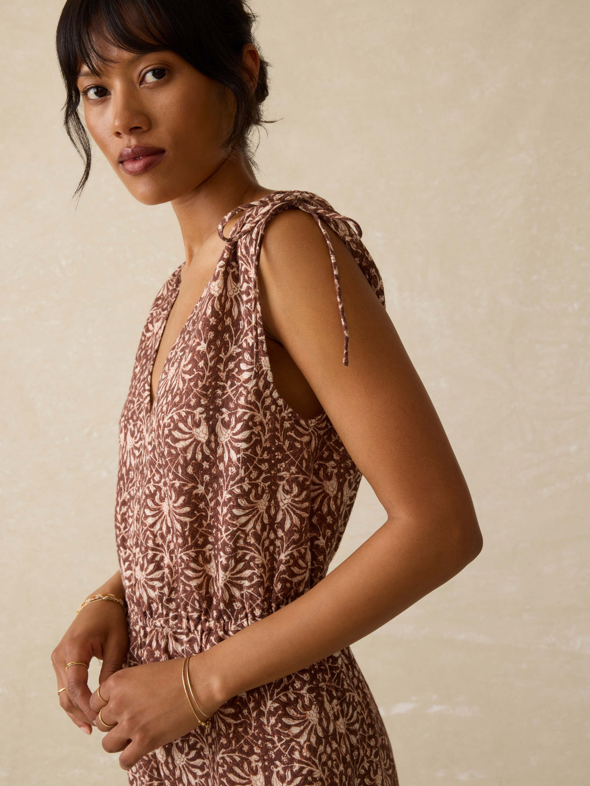 Jules Linen Jumpsuit - Sausalito Sunset