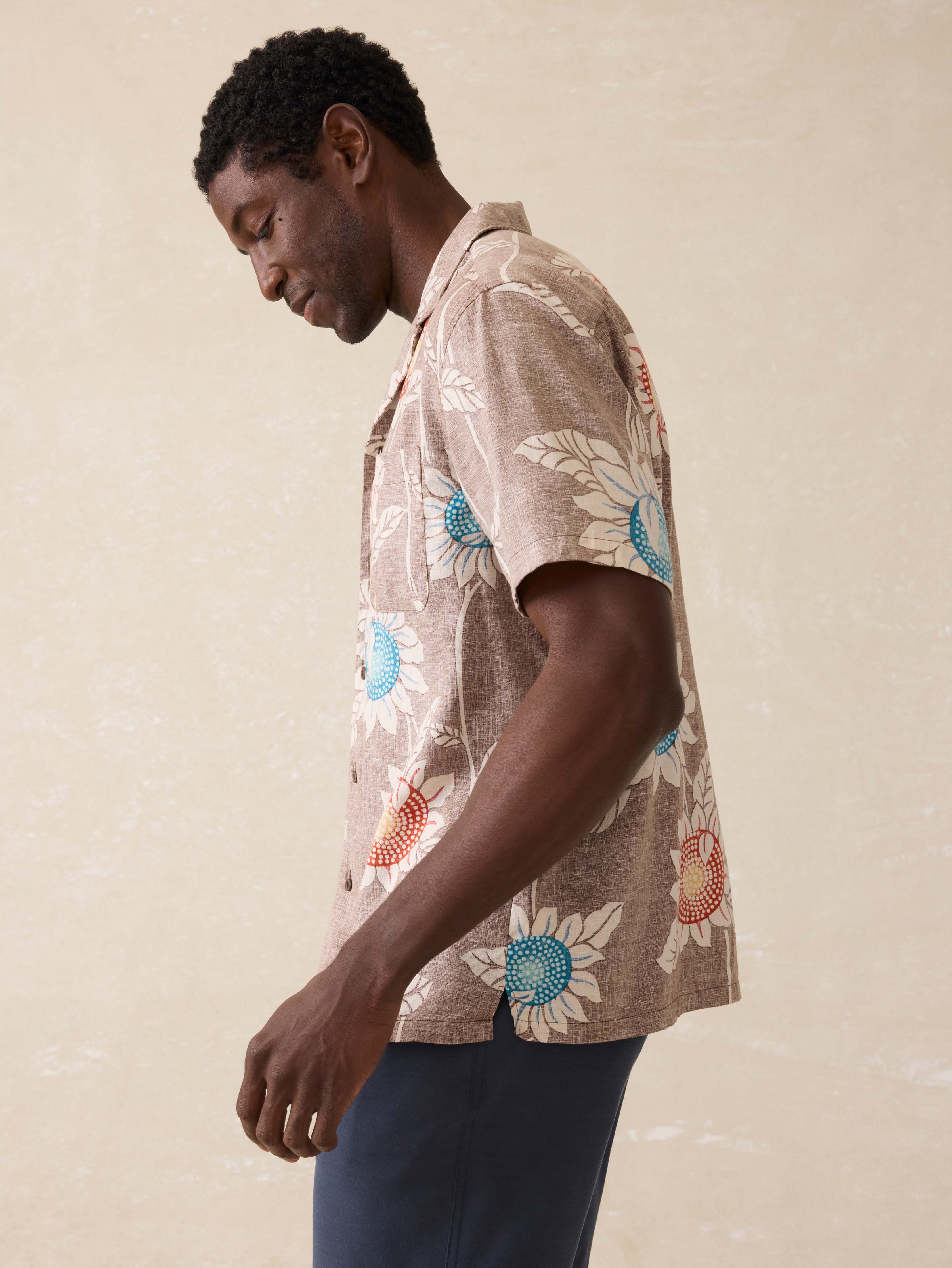 Short Sleeve Breeze Camp Shirt - Sunseeker Blossom