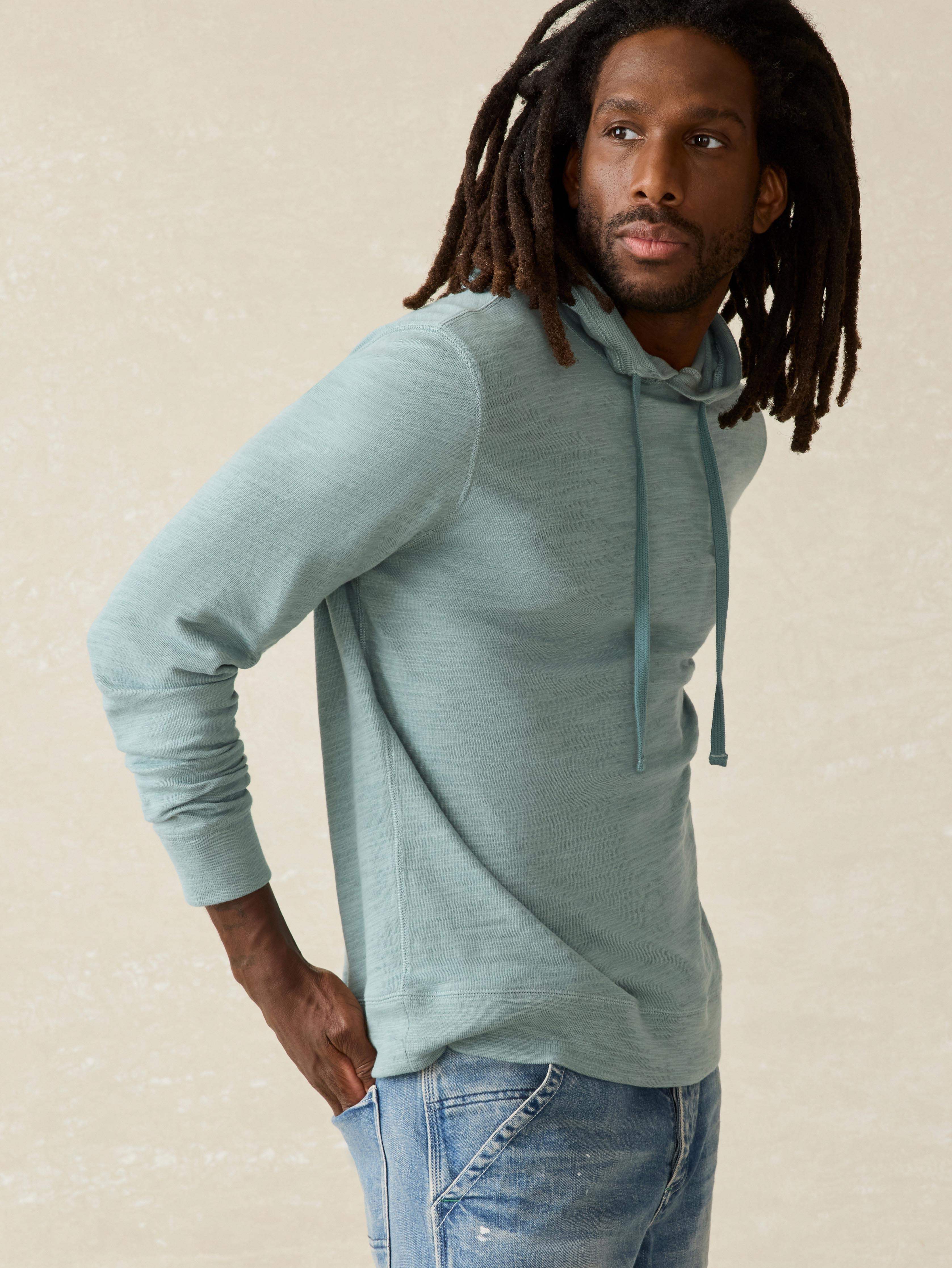Sunwashed Midweight Organic Hoodie - Ocean Glass
