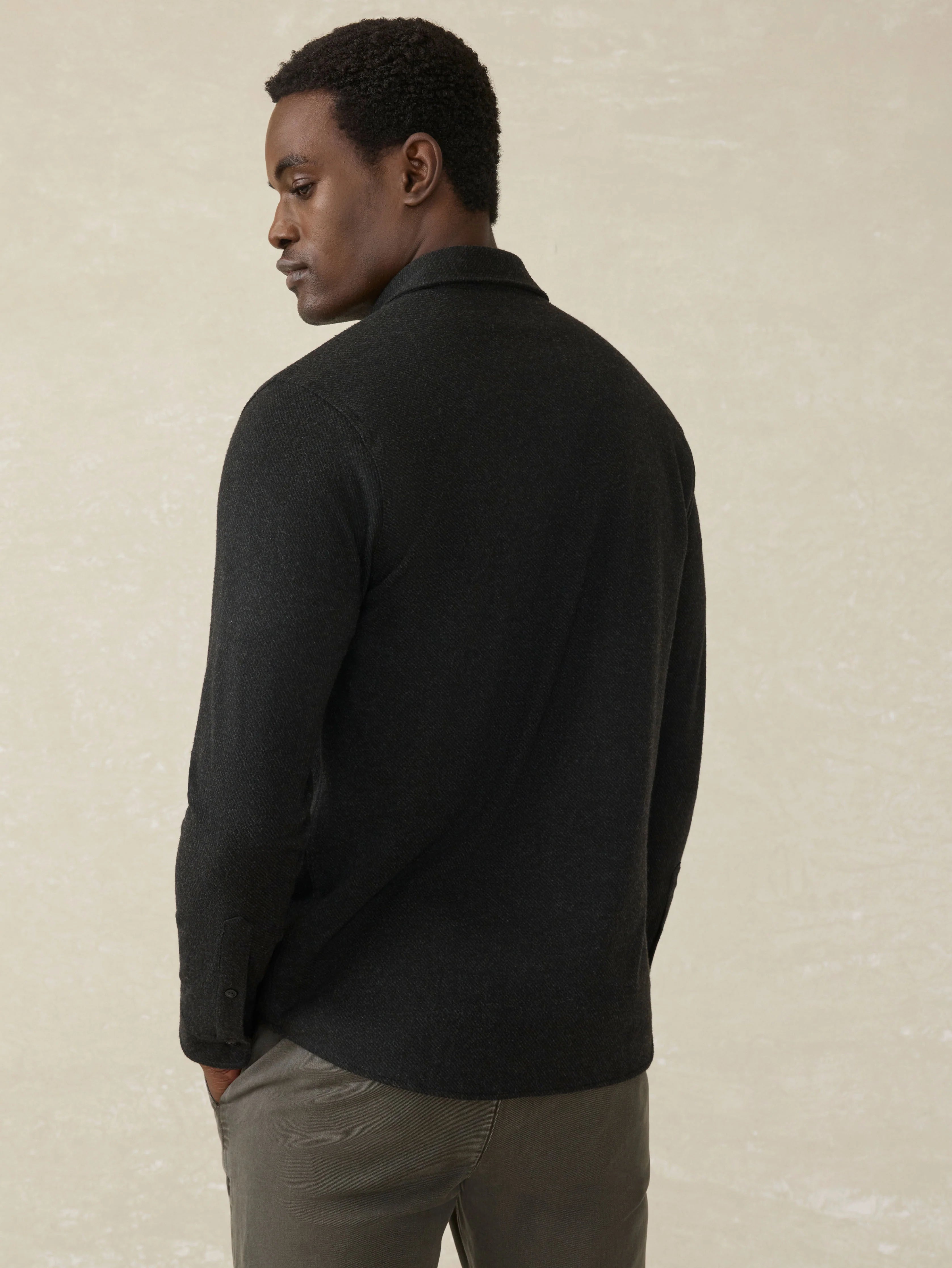 Legend™ Sweater Shirt (Tall) - Heathered Black Twill