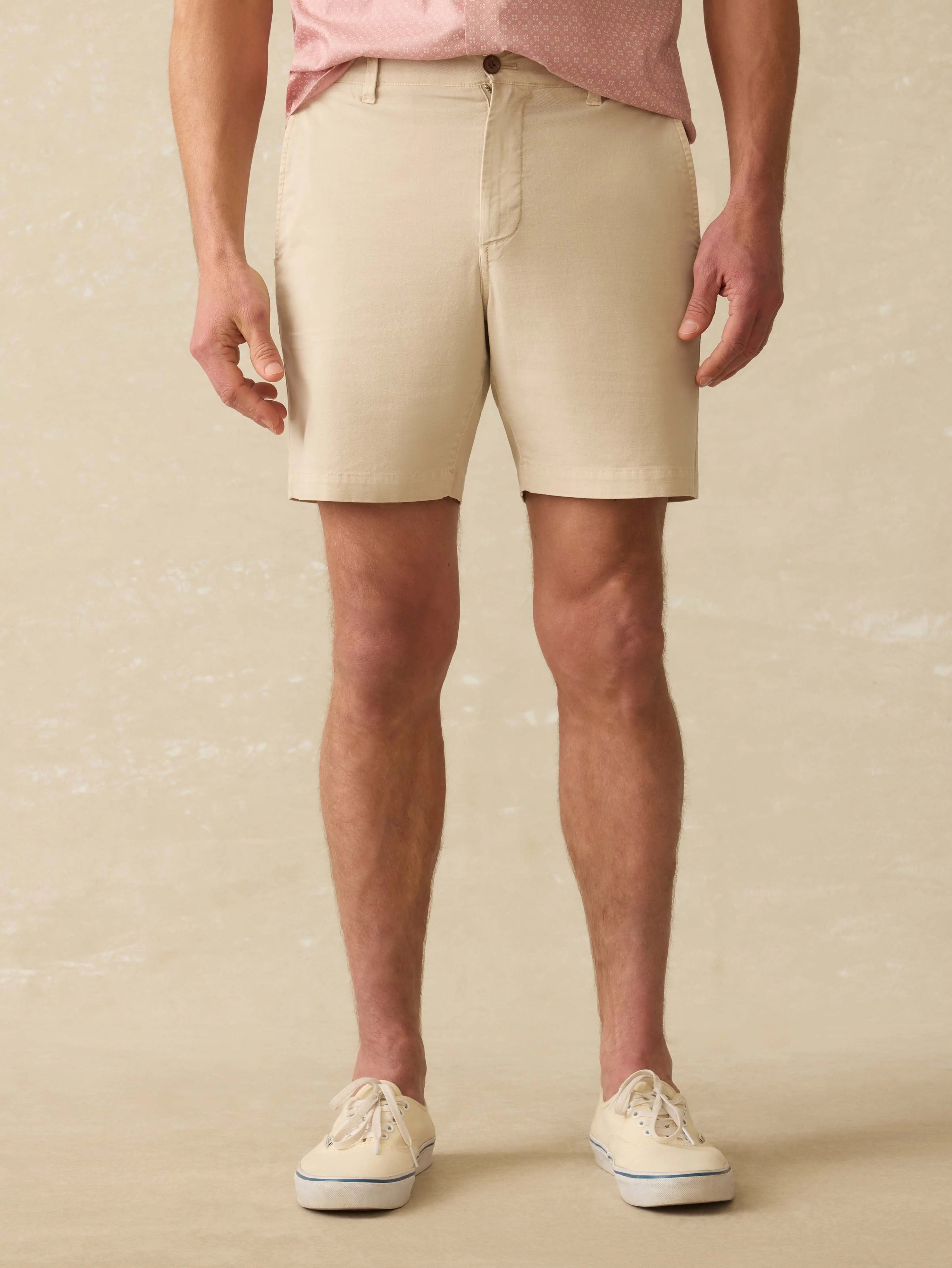 Essential Chino Short (8") - Stone