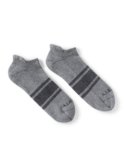 Surf Stripe Ankle Sock - Heather Grey