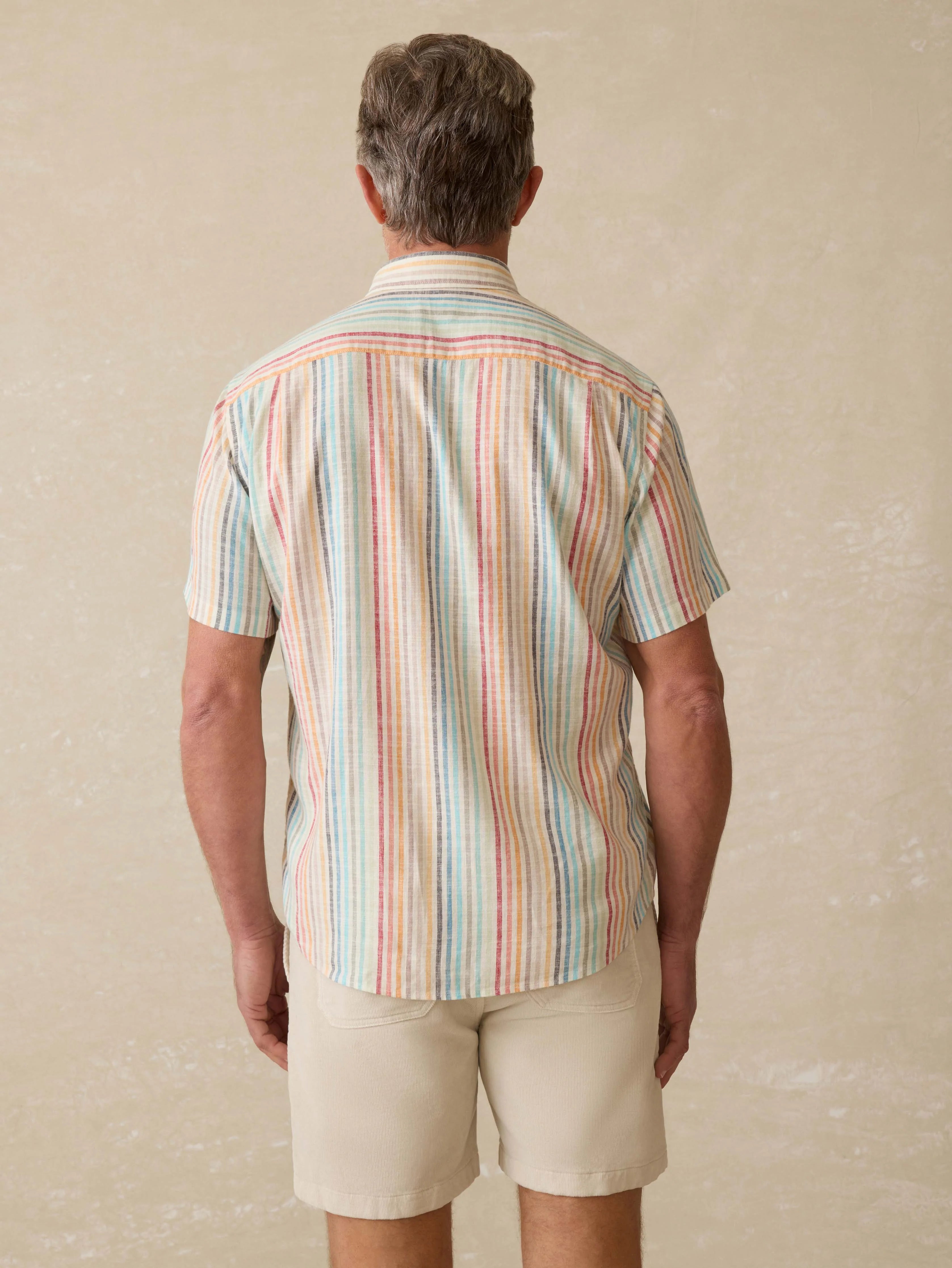 Short-Sleeve Breeze Shirt - Bay Reef Stripe