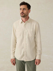 Tried \u0026 True Chambray Workshirt - Coastal Cream