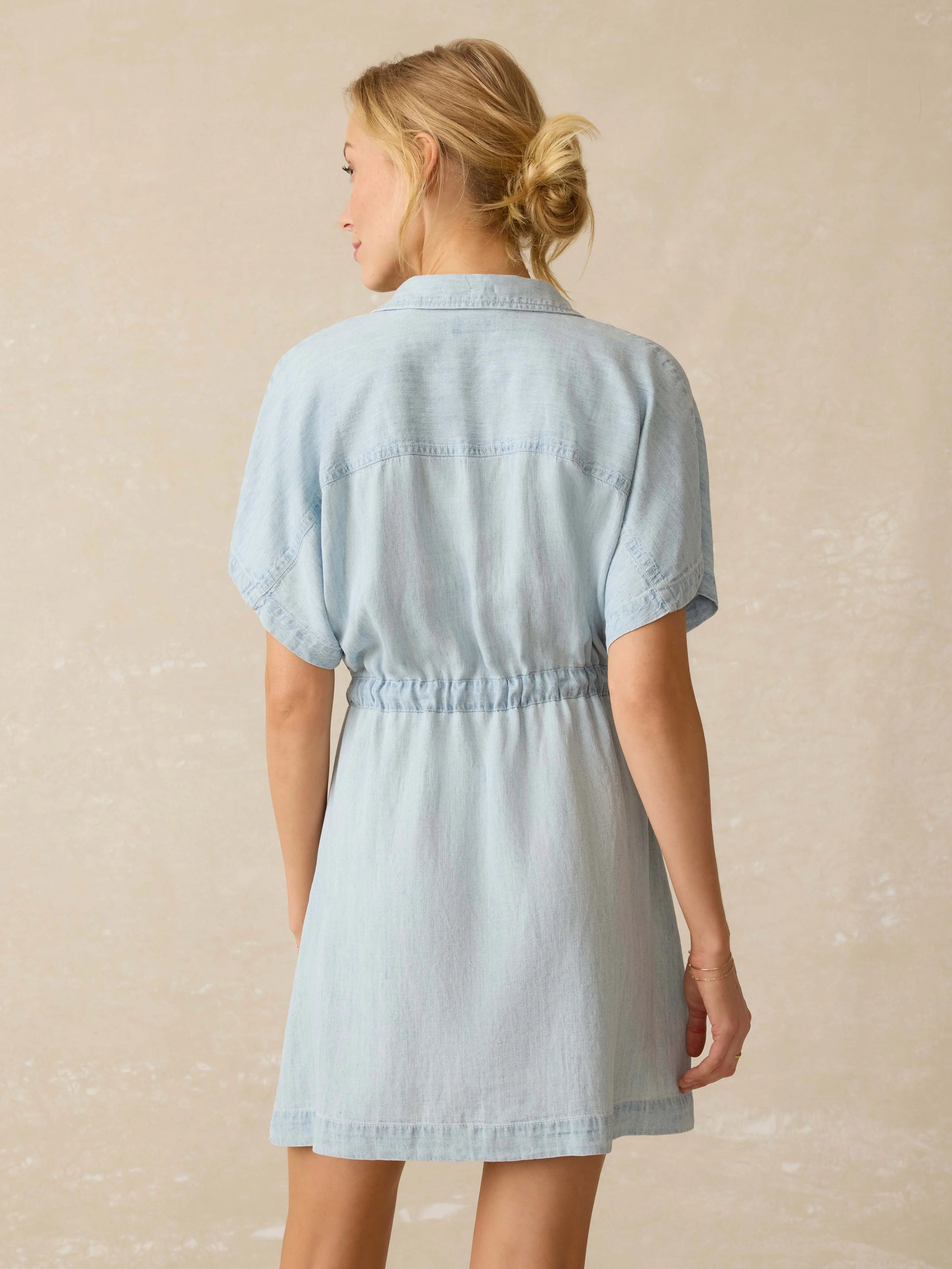 Tried \u0026 True Chambray Oakley Dress - Arctic Sea Wash