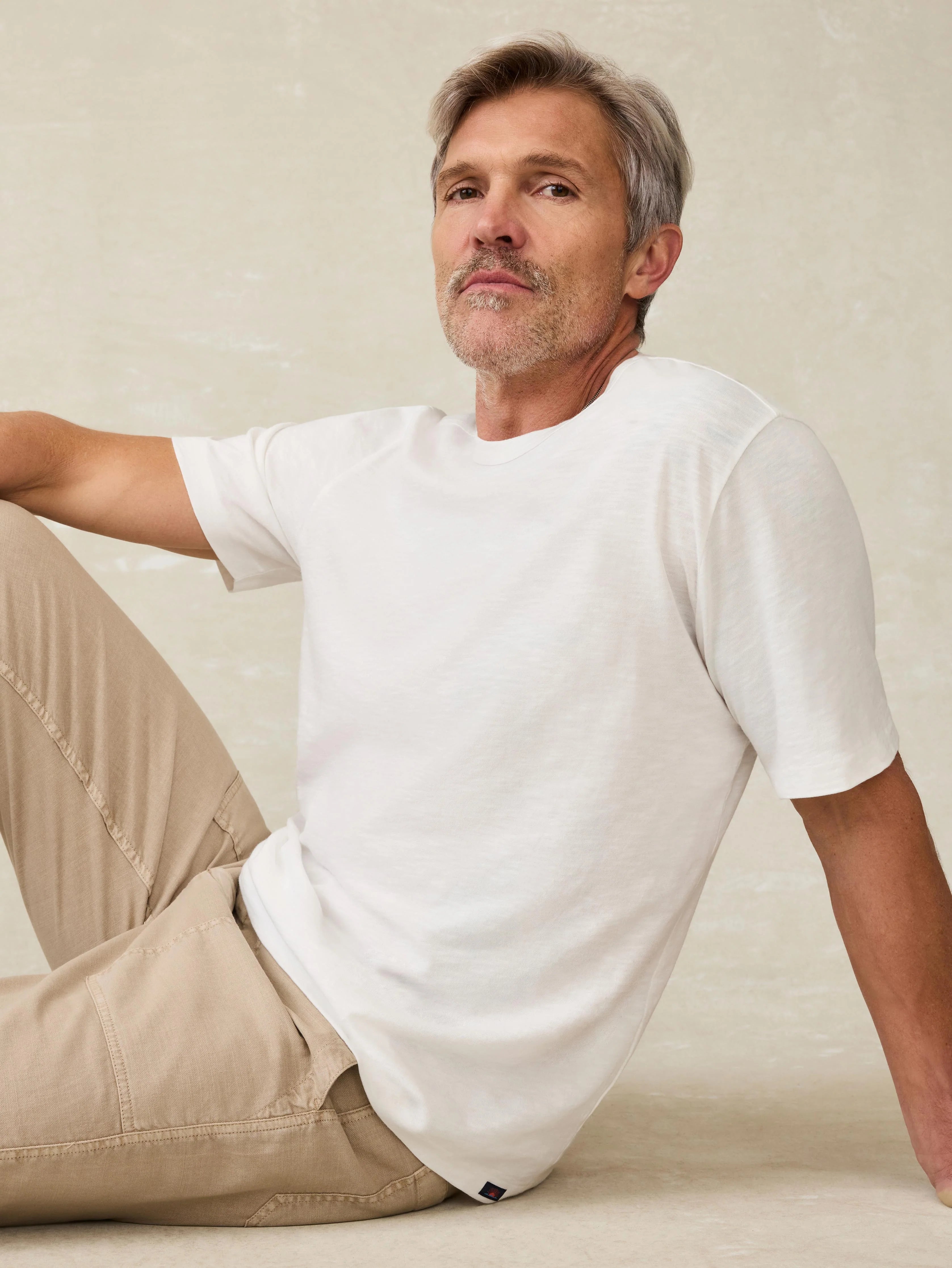 Sunwashed Regenerative Tee - White