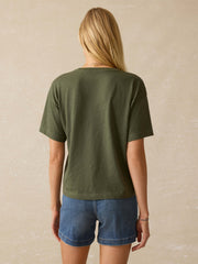 Sunwashed Regenerative Vintage Tee - Thyme