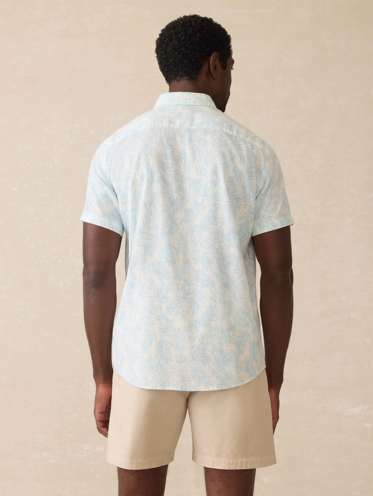 Short-Sleeve Breeze Shirt - Sky Beach Foliage